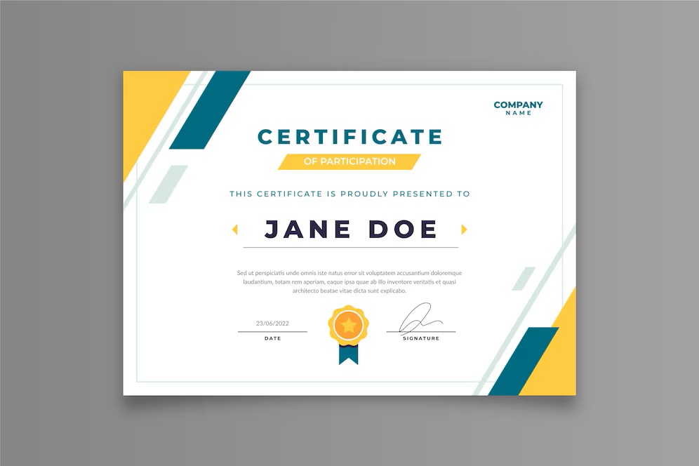 Attendance certificates